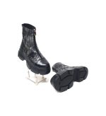 Bocanci dama din piele naturala - Sarpe Negru - BC25 SN