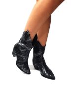 Ciocate dama din piele naturala - Sarpe Negru - Ciocate SN