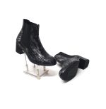 Botine dama din piele naturala - Sarpe Negru - E01 SN