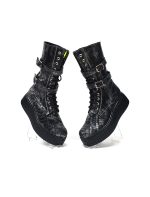 Bocanci dama din piele naturala - Sarpe Negru - BC37 SN