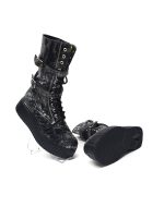 Bocanci dama din piele naturala - Sarpe Negru - BC37 SN