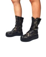 Bocanci dama din piele naturala - Sarpe Maro - BC37 SM