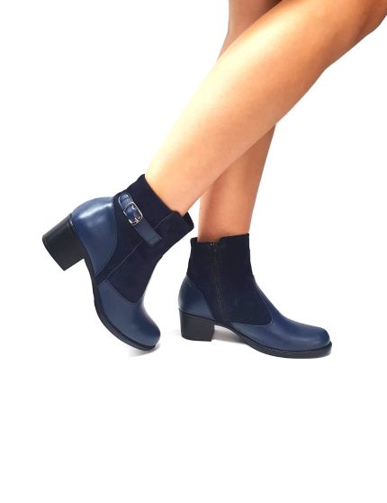 Ghete dama din piele naturala - Blue Box cu Antilopa - GX52 BBA