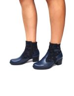 Ghete dama din piele naturala - Blue Box cu Camuflaj Negru - GX52 BBCN