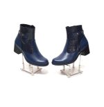 Ghete dama din piele naturala -Blu Box cu Croco - GX53 BBC