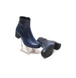 Ghete dama din piele naturala -Blu Box cu Croco - GX53 BBC