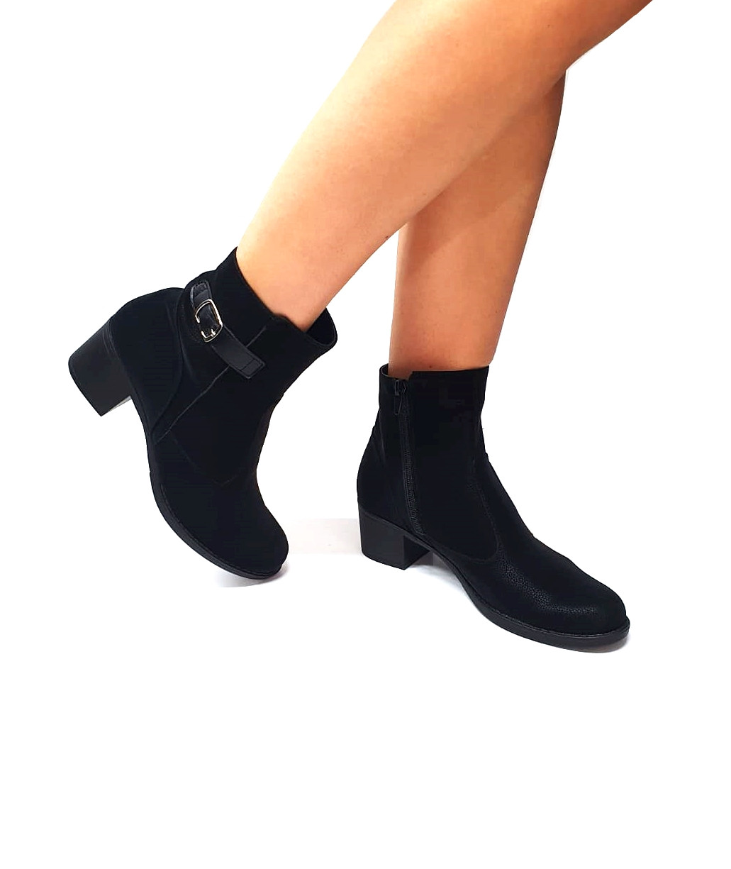 Ghete dama din piele naturala - Negru Box Bufu - GX52 NBB Ghete dama din piele naturala - Negru Box Bufu - GX52 NBB