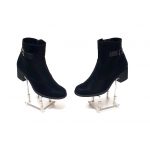 Ghete dama din piele naturala - Negru Box Bufu - GX52 NBB