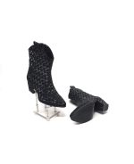 Ciocate dama din piele naturala - Negru 3D - Ciocate N3D