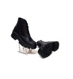 Bocanci dama din piele naturala - Negru Box - BC35 NB