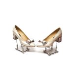 Pantofi dama din piele naturala - Bej Sidef cu Patratele Multicolore - A12 BSPM