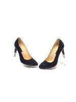 Pantofi dama stileto din piele naturala - Negru 3D - 2691 N3D