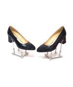 Pantofi dama din piele naturala - Negru Box cu Negru 3D - A3 NBN3D