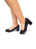 Pantofi dama din piele naturala - Negru Box cu Negru 3D - A3 NBN3D