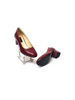 Pantofi dama din piele naturala - Bordo cu Pietre Bordo - A7 BPB