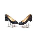 Pantofi dama din piele naturala - Negru cu Camuflaj Negru - A7 NCN