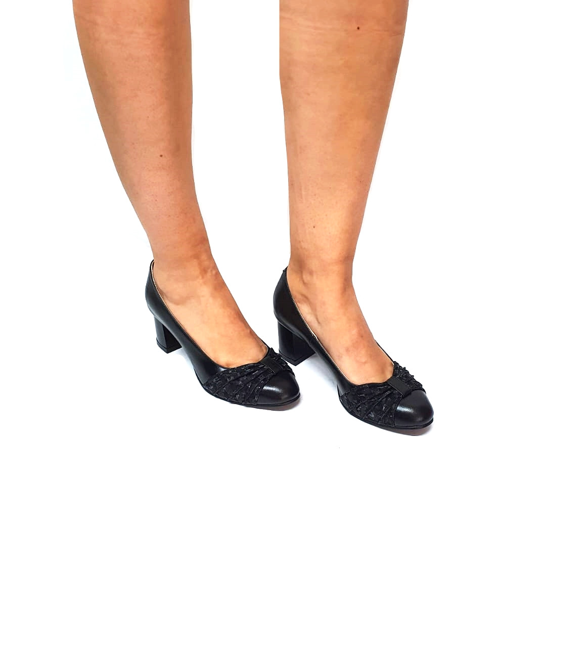 Pantofi dama din piele naturala - Negru Box cu Negru 3D - A13 NBN3D Pantofi dama din piele naturala - Negru Box cu Negru 3D - A13 NBN3D