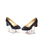Pantofi dama din piele naturala - Negru Box cu Negru 3D - A13 NBN3D