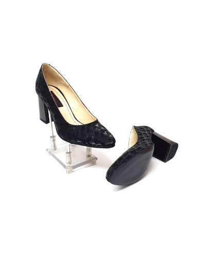 Pantofi dama din piele naturala - Negru 3D- R7 N3D