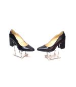 Pantofi dama din piele naturala - Negru Box cu Negru 3D - R9 NBN3D
