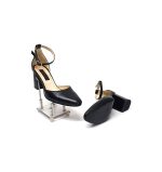 Sandale dama din piele naturala Negru box- D14 NB