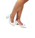 Pantofi dama din piele naturala -Alb sidef - A12 AS