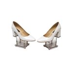 Pantofi dama din piele naturala -Alb sidef - R7 AS