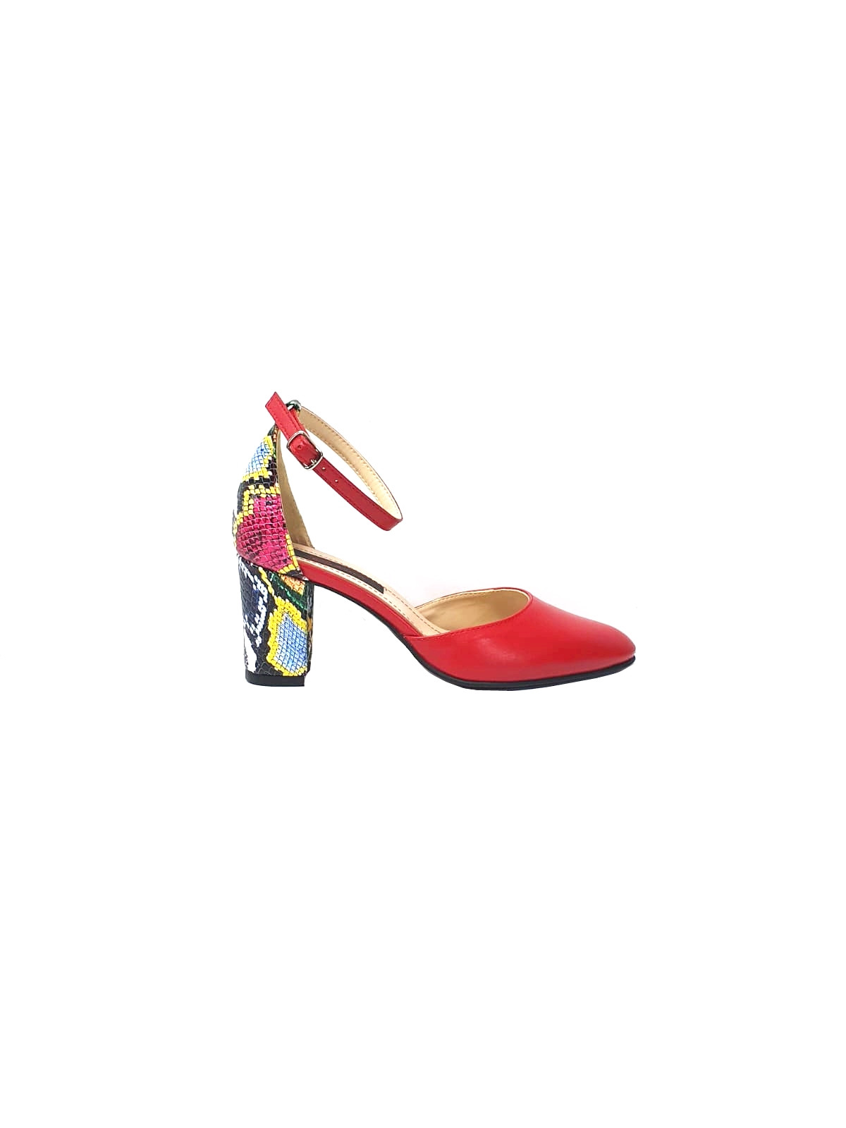 Sandale dama din piele naturala Rosu sarpe rosu - D14 RSR Sandale dama din piele naturala Rosu sarpe rosu - D14 RSR
