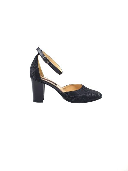 Sandale dama din piele naturala Sarpe negru - D14 SN