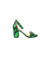 Sandale dama din piele naturala -Croco verde S10 CV