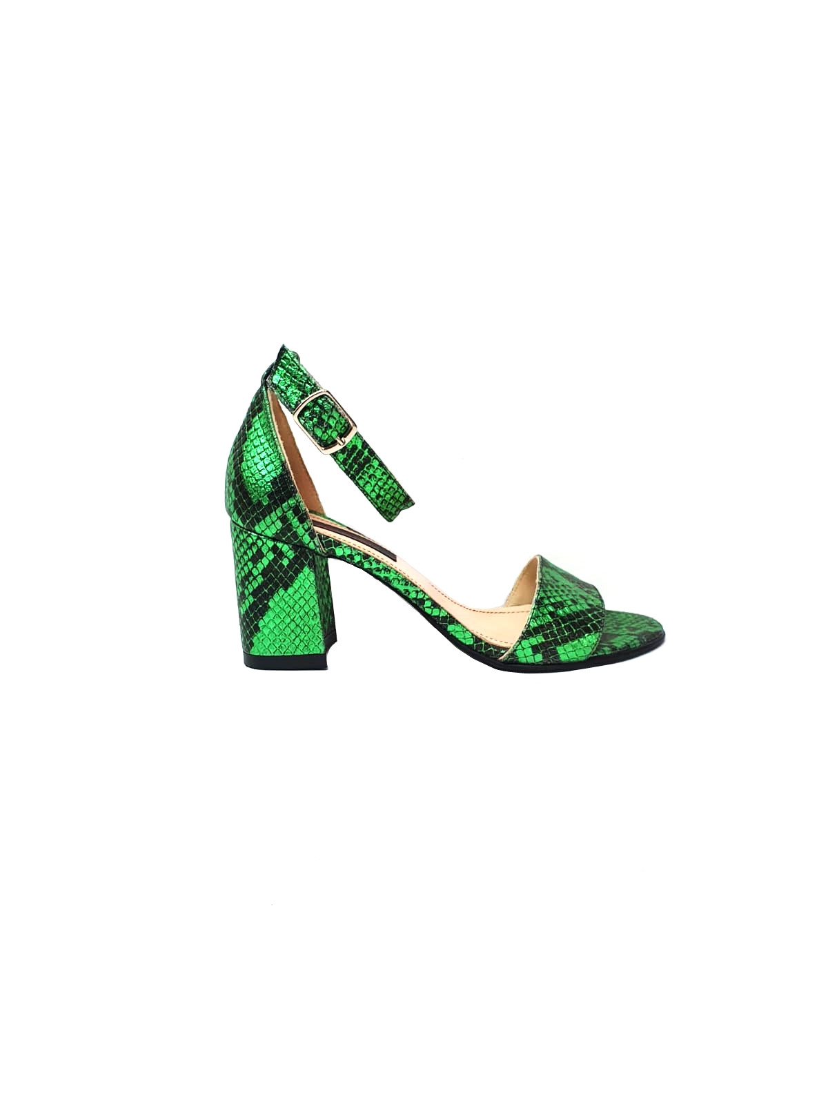 Sandale dama din piele naturala -Croco verde S10 CV Sandale dama din piele naturala -Croco verde S10 CV