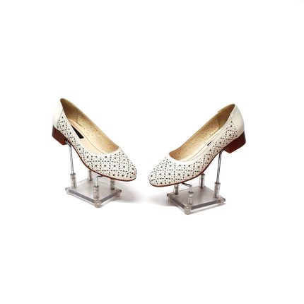 Pantofi dama din piele naturala -Bej sidef-T18 BS