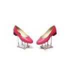 Pantofi dama din piele naturala -Roz -T18 R