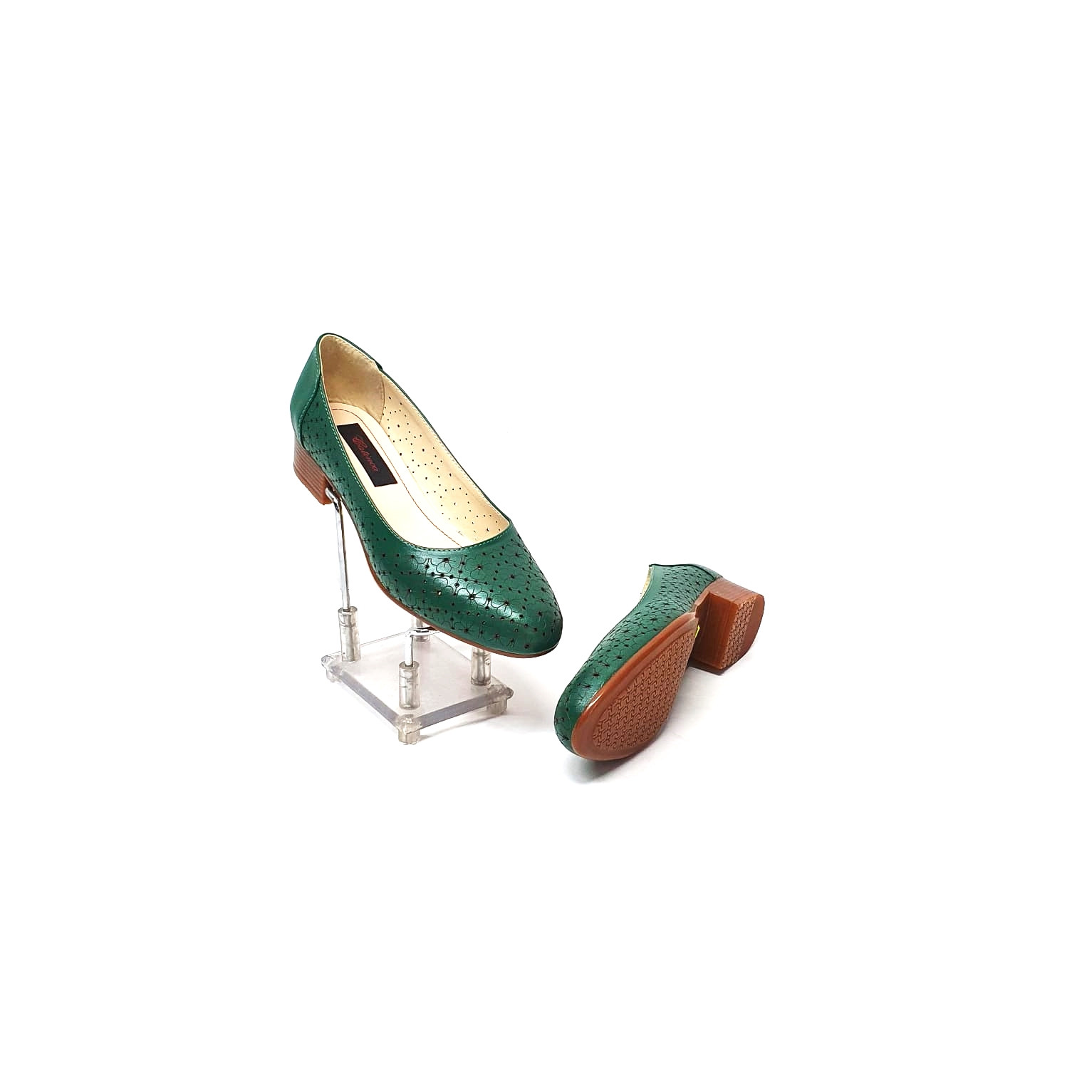 Pantofi dama din piele naturala -Verde-T18 V Pantofi dama din piele naturala -Verde-T18 V