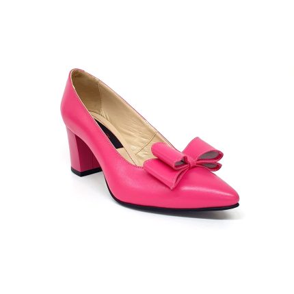 Pantofi dama din piele naturala - Roz - A20 RZ