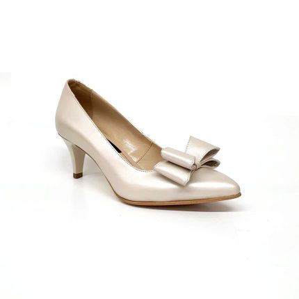 Pantofi dama din piele naturala - BEJ SIDEF - A20 BS