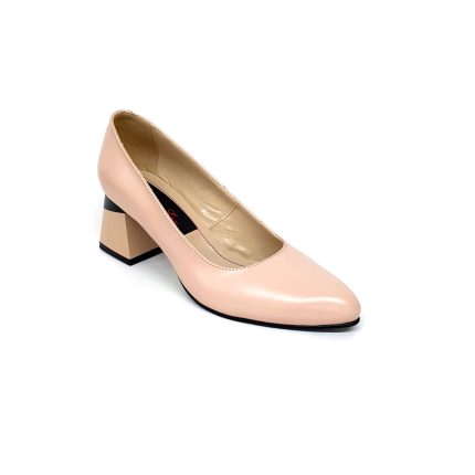 Pantofi dama din piele naturala - NUDE BOX - A18 NUB