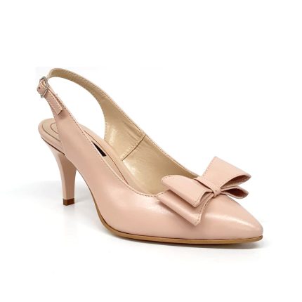 Sandale dama din piele naturala - Nude Box  - D18 NUB