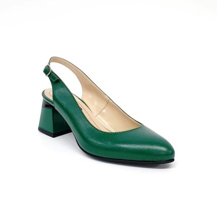 Sandale dama din piele naturala - Verde Box - D20 VB