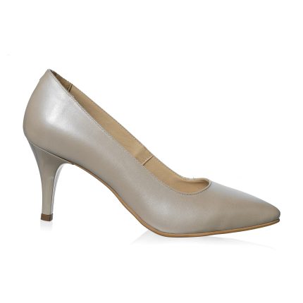 Pantofi dama din piele naturala -BEJ SIDEF - A17 B