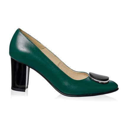 Pantofi dama din piele naturala - VERDE BOX- A30 VB